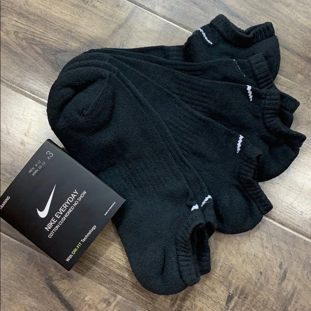 NIKE EVERYDAY COTTON CUSHIONED NO SHOW men’s socks 3 pairs socks set